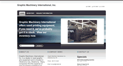 Desktop Screenshot of graphicmachineryinternational.com